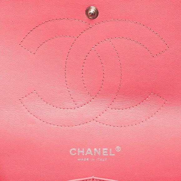 Chanel Pink Quilted Patent Leather Classic Jumbo Double Flap Bag - Picture 7 of 11